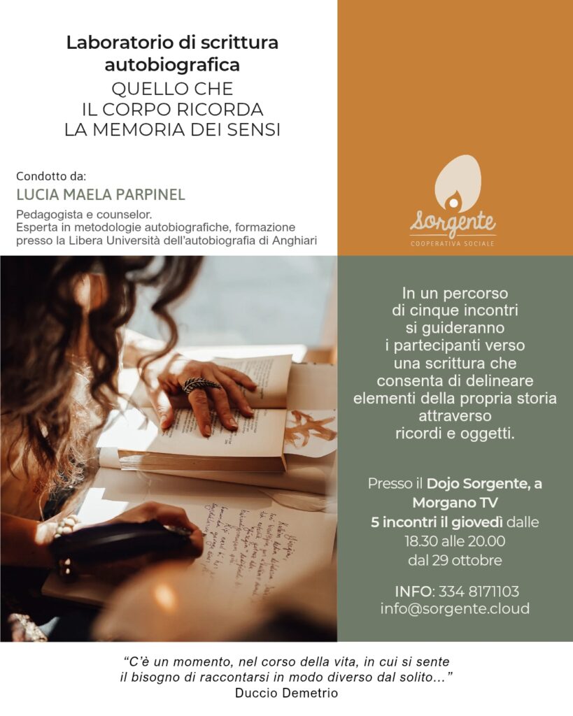Laboratorio di scrittura autobiografica - Quello che il corpo ricorda, la memoria dei sensi
